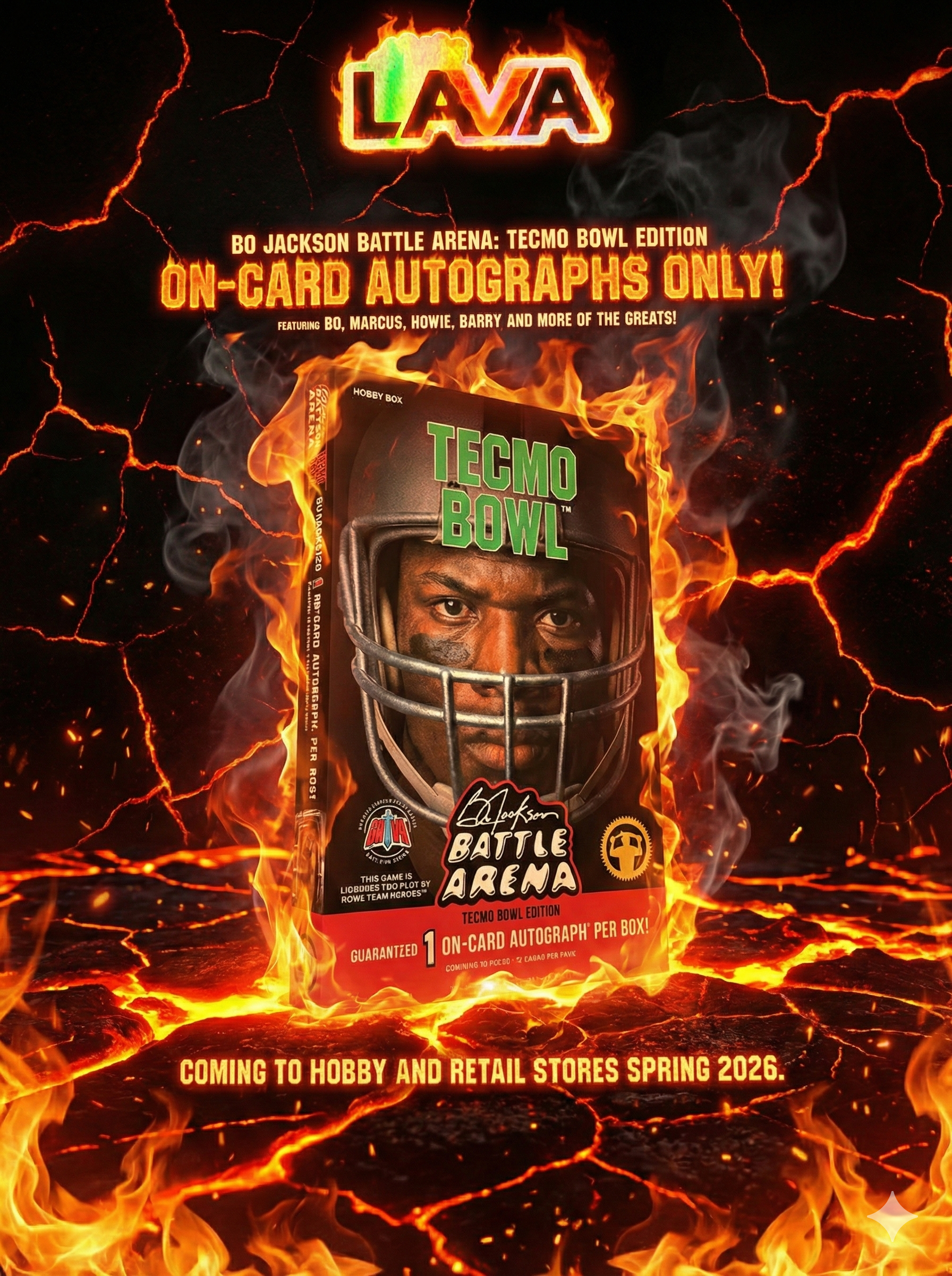 Bo Jackson Battle Arena Goes Mainstream: 2026 Tecmo Bowl Release, PSA Magazine Feature & Live Breaks