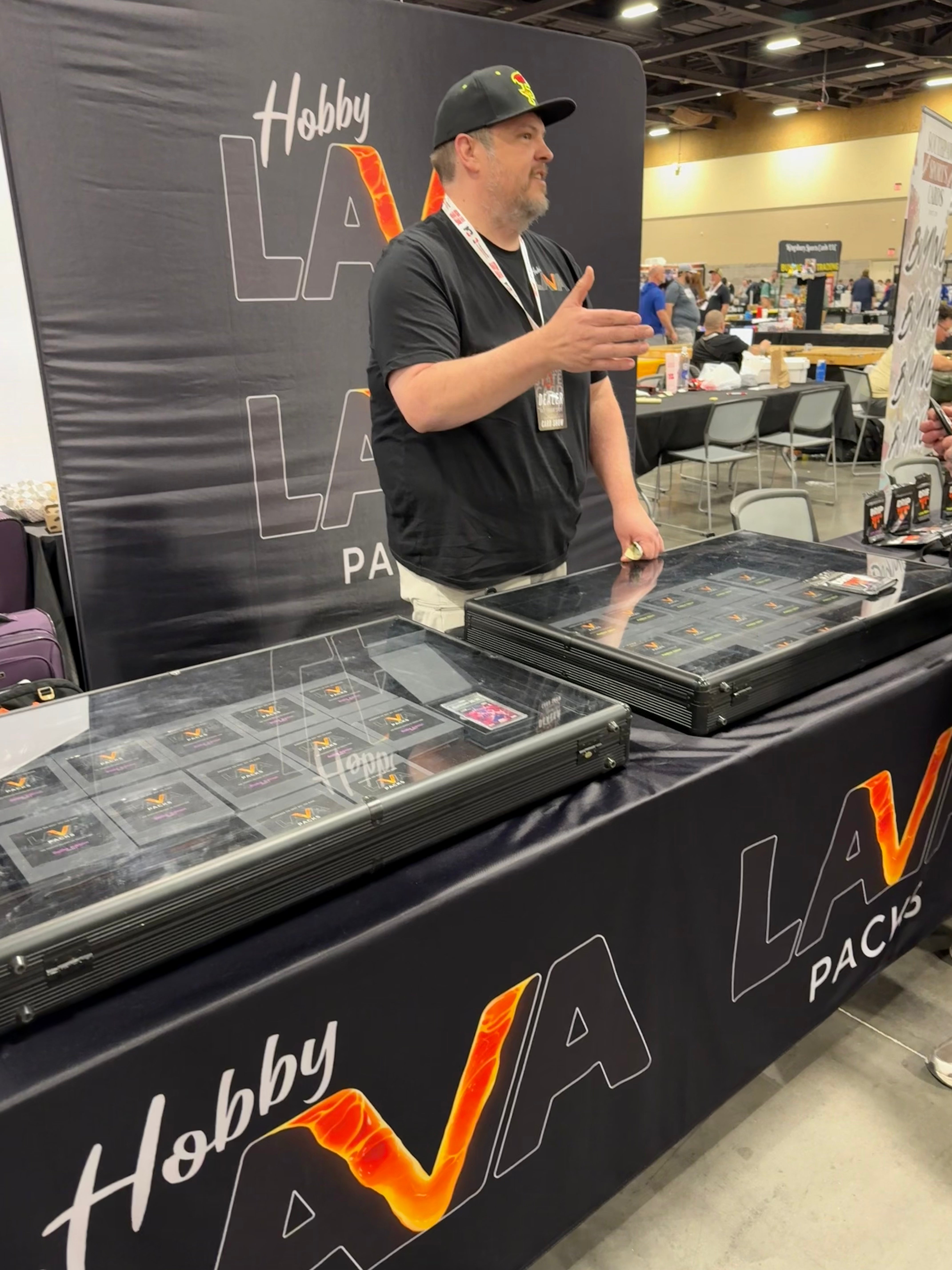 Anthony Scott with Hobby Lava at the Arizona State Card Show 2025