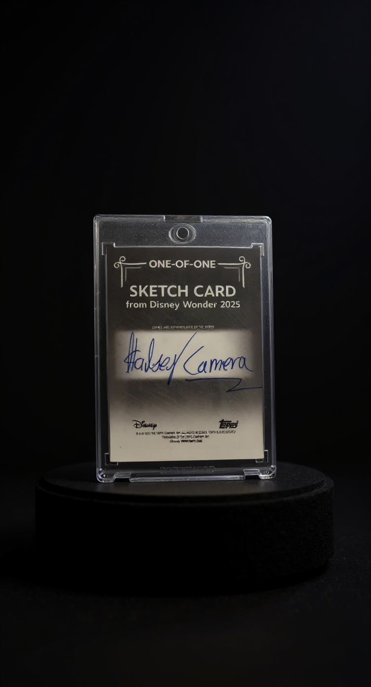 2025 Topps Chrome Disney Drip Pack: HUNT 2x 1/1 Autograph Sketch Cards + SSP Reflections