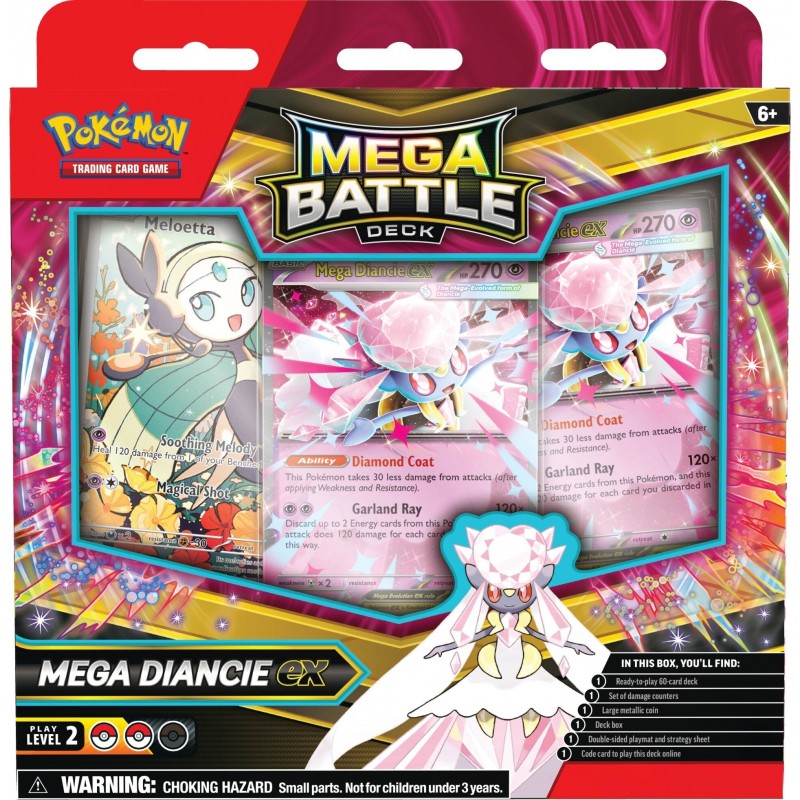 Pokémon TCG: Mega Diancie ex Mega Battle Deck - Ready-to-Play 60-Card Deck | Sealed